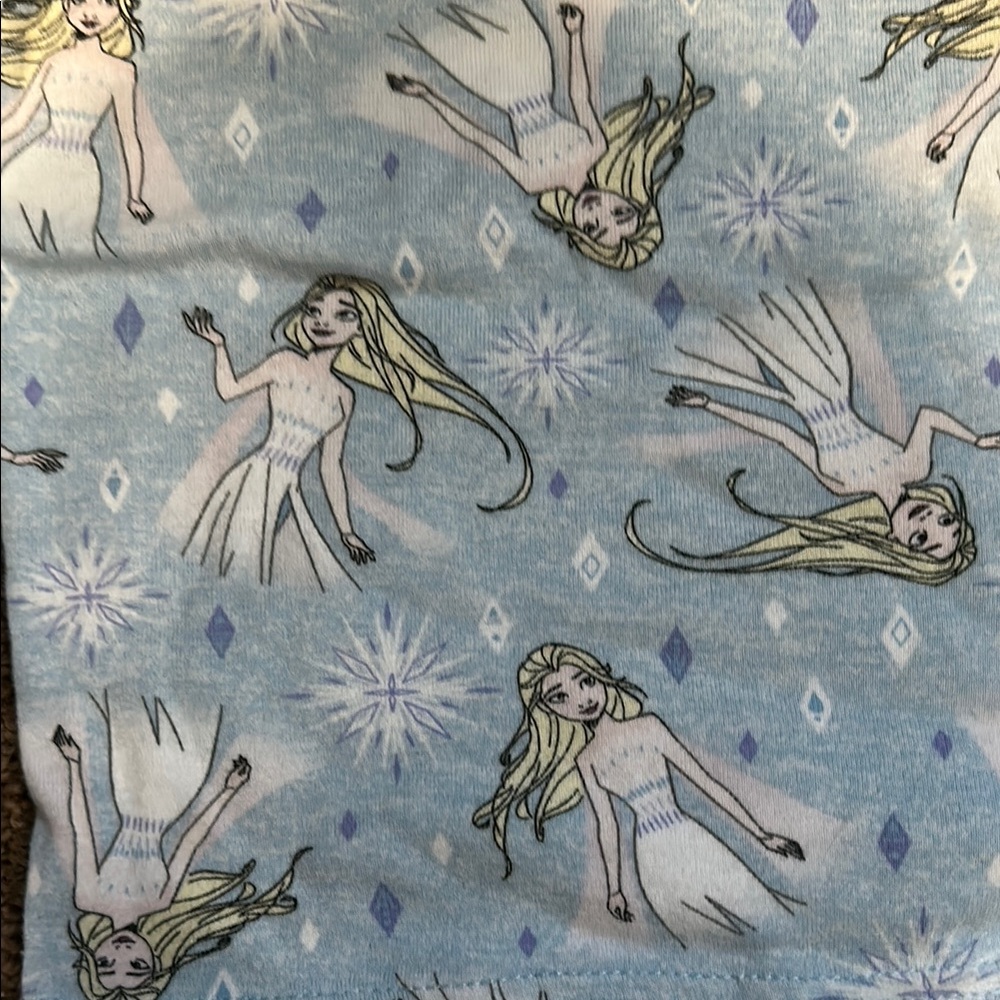 Disney Blue Pajama Set with FrizenPattern - Picture 2 of 4